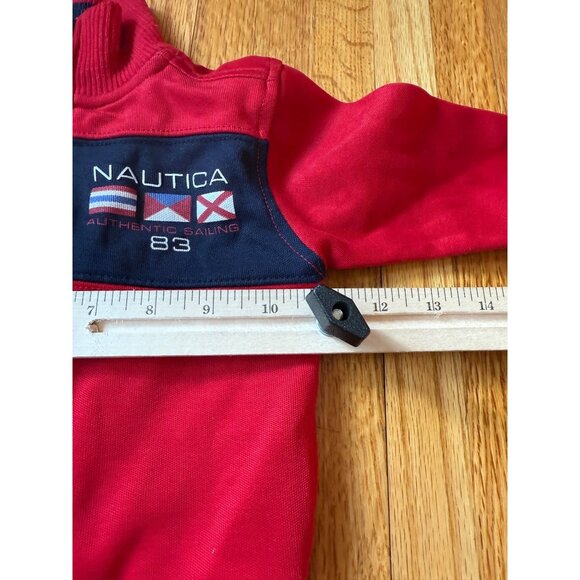 Nautica Red & Navy Full-Zip Jacket For Infants 12M Cotton/Polyester Blend - Picture 8 of 10